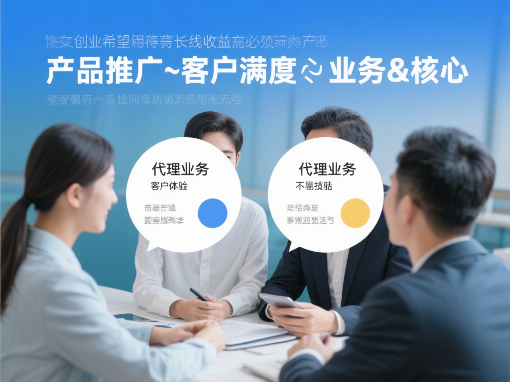 产品推广与客户满意度是代理业务的两大核心。如果创业