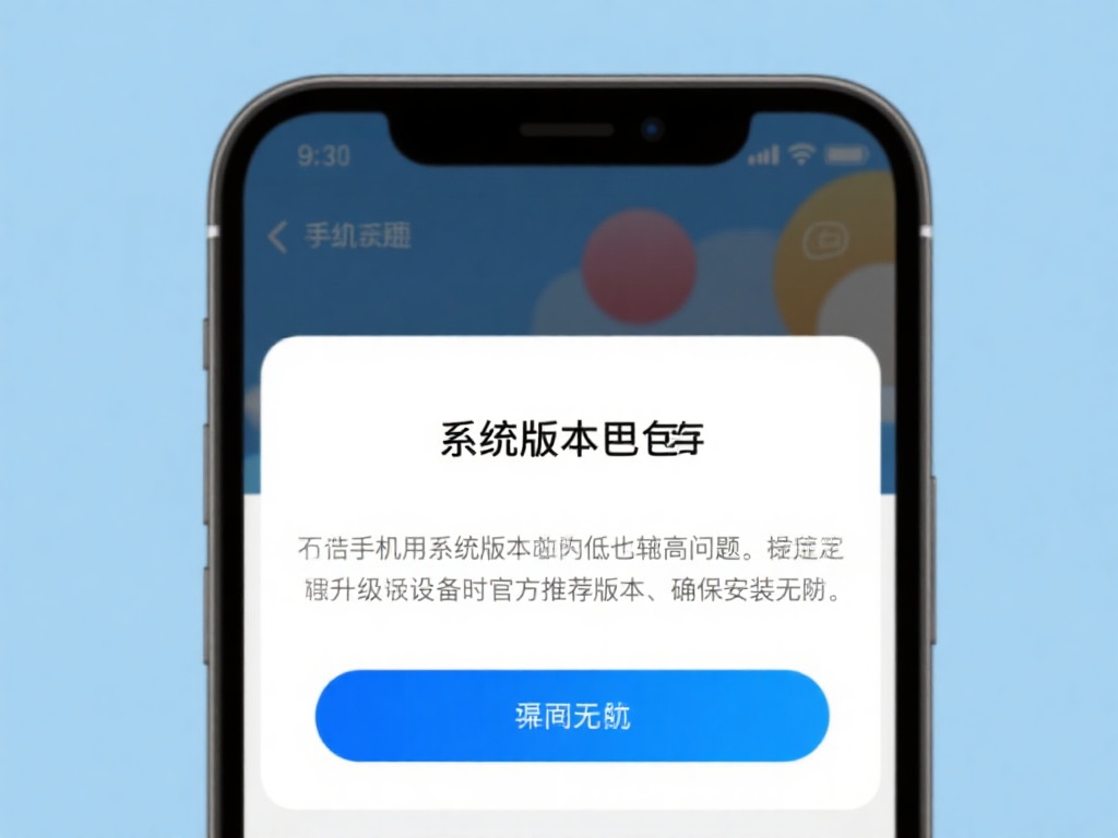 系统版本不兼容
如果您的手机系统版本过低或过高，